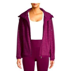 Avia Jacket Purple Active Polar Fleece Zip Up Sweater Funnel Neck 3XL NWT